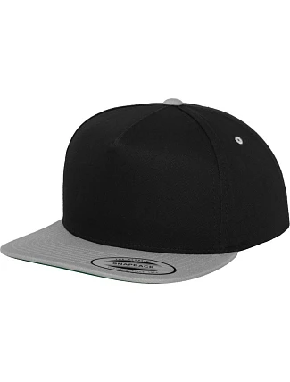 Flexfit 6007/6007T 5 panelová Snapback kšiltovka 55.6007 black/silver Flexfit 6007/6007T 5 panelová Snapback kšiltovka 55.6007 black/silver