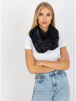Dámská tunelová šála AT KM S 6221 černá Dámská tunelová šála AT KM S 6221 černá