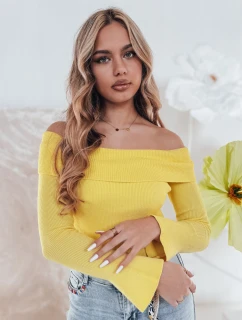 Dámská halenka s odhalenými rameny SHOWIT žlutá FashionStreet MY2425