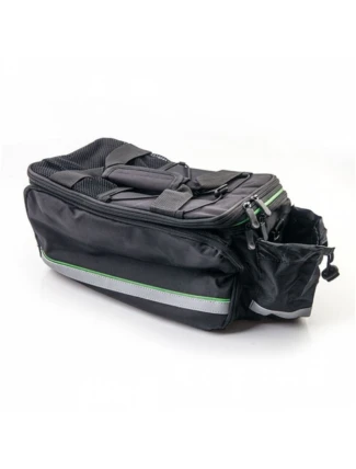 Černo-zelená skládací taška na zavazadla 20l