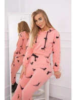 Sada s potiskem pistole meruňková