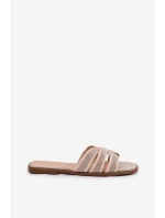 Klasické Dámské Plážové Pantofle Béžové Scazze