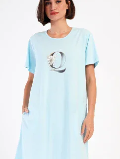 Dámské domácí šaty s krátkým rukávem Queen