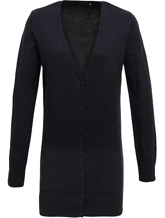 Premier PR 698 Dámský cardigan dlouhý 39.0698 charcoal