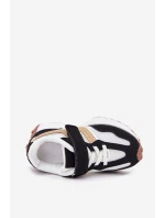 Dětské tenisky na suchý zip bílou-černé Tezzu