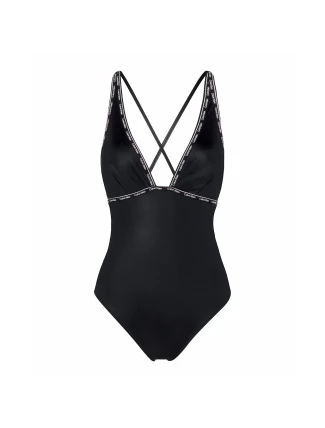 Dámské jednodílné plavky KW0KW02075-BEH - Calvin Klein