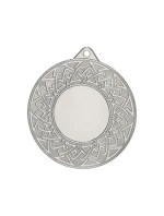 Obecná stříbrná medaile s místem pro emblém 25 mm - ocel