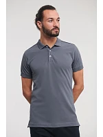 Russell Athletic 566M Pánské elastické piqué polo 10.566M white Russell Athletic 566M Pánské elastické piqué polo 10.566M white