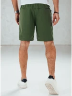 FashionStreet pánské olivové teplákové šortky SX2473 FashionStreet pánské olivové teplákové šortky SX2473