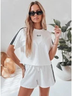 Dámská tepláková souprava LOVE SPORT bílá FashionStreet AY1136