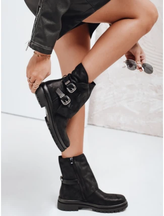 Dámské černé boty FashionStreet ZY1155