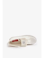 Dámské Zateplené Tenisky Z Eko Kůže Big Star Bílé Dámské Zateplené Tenisky Z Eko Kůže Big Star Bílé