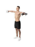 HMS STC21 2 x 10 kg činky v pouzdře chrom