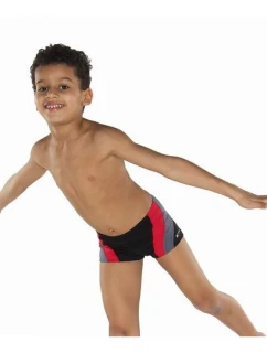 Chlapecké plavky 034 černo-červeno-šedé