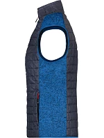 Daiber JN 739 Dámská pletená hybridní vesta 02.0739 royal melange/anthracite melange