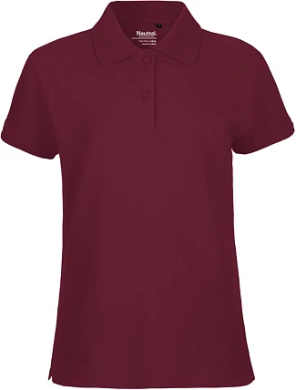 Neutral O 22980 Dámské piqué polo z bio bavlny 77.2280 bordeaux Neutral O 22980 Dámské piqué polo z bio bavlny 77.2280 bordeaux