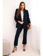 Bunda s klopou elegantní mámořnická modřa