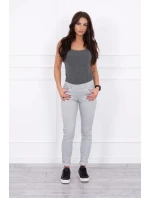 Kalhoty v barvě denim šedé