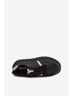 Dámské Sneakersy Na Platformě Big Star SS274360 Černé