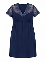 Noční košile Livia Plus Dark Blue - Donna Noční košile Livia Plus Dark Blue - Donna