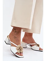 Klapky na podpatku model 228379 Step in style