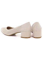 Dámské otevřené lodičky béžové Sergio Leone PB293