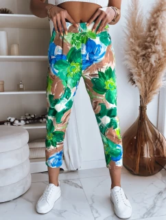 Dámské kalhoty FLOWER GARDEN green FashionStreet UY1482