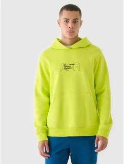 Pánská mikina 4F 4FRAW24TSWSM1816-45S s kapucí z nepromokavého materiálu