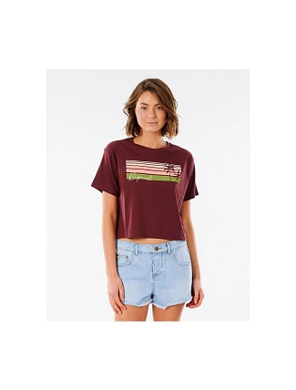 RIP CURL Tričko TALLOWS CROP TEE
