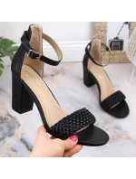 Sandály na podpatku eVento W 5945 černé