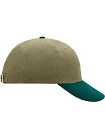 Daiber MB 6111 6 panelová raver kšiltovka 03.6111 beige/dark green Daiber MB 6111 6 panelová raver kšiltovka 03.6111 beige/dark green
