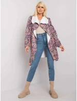 Dámský kabát DHJ PL 6022A.26X fialový Dámský kabát DHJ PL 6022A.26X fialový