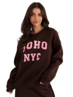 Mikina MJ BL H2501.75 tmavě hnědá