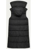 Černo-khaki dlouhá oboustranná dámská vesta (B8159-1) Černo-khaki dlouhá oboustranná dámská vesta (B8159-1)