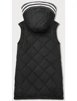 Černá vesta s ozdobnou kapucí (16M9116-392) Černá vesta s ozdobnou kapucí (16M9116-392)