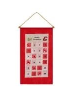 ADVENTNÍ KALENDÁŘ 56x87CM ČERVENÝ ADVENTNÍ KALENDÁŘ 56x87CM ČERVENÝ