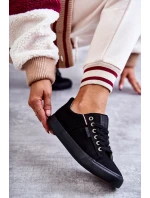 Dámské tenisky z nízkého materiálu Big Star KK274004 Černá