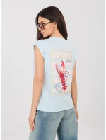 Tričko D12022M02769B světle modré