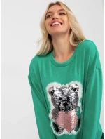 Halenka LK BZ 509067 1.27 tyrkysová Halenka LK BZ 509067 1.27 tyrkysová