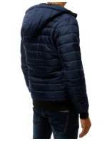 Pánská prošívaná bunda bomber tmavě modrá TX2228