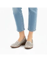 Dámské prolamované zlaté polobotky Potocki SZ12320