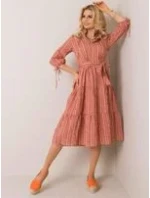 Šaty LK SK 508005.07P světle hnědá Šaty LK SK 508005.07P světle hnědá