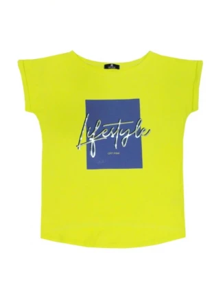 Dámské tričko LIFESTYLE nenonově zelené - Off Pink