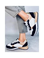 Dámské sportovní boty BB2216 Bílo-černo-béžová - Inello Dámské sportovní boty BB2216 Bílo-černo-béžová - Inello