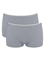 Dámské kalhotky GO Sense Short 2P - GRAY - šedé 3602 - SLOGGI