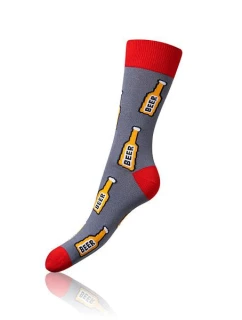 Dárková krabička zábavných crazy ponožek 4 páry CRAZY SOCKS BOX - BELLINDA - modrá