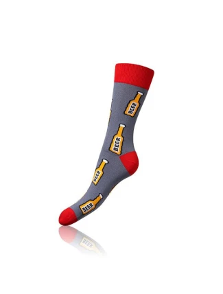 Dárková krabička zábavných crazy ponožek 4 páry CRAZY SOCKS BOX - BELLINDA - modrá