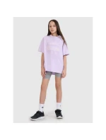 Dívčí tričko oversize s potiskem 4F 4FJWSS25TTSHF1870-52S