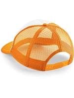 Beechfield B 645 5 panelová kšiltovka Vintage Trucker 53.0645 orange/white