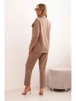 Dámský komplet s viskózou a ozdobami a elastickými kalhotami fango